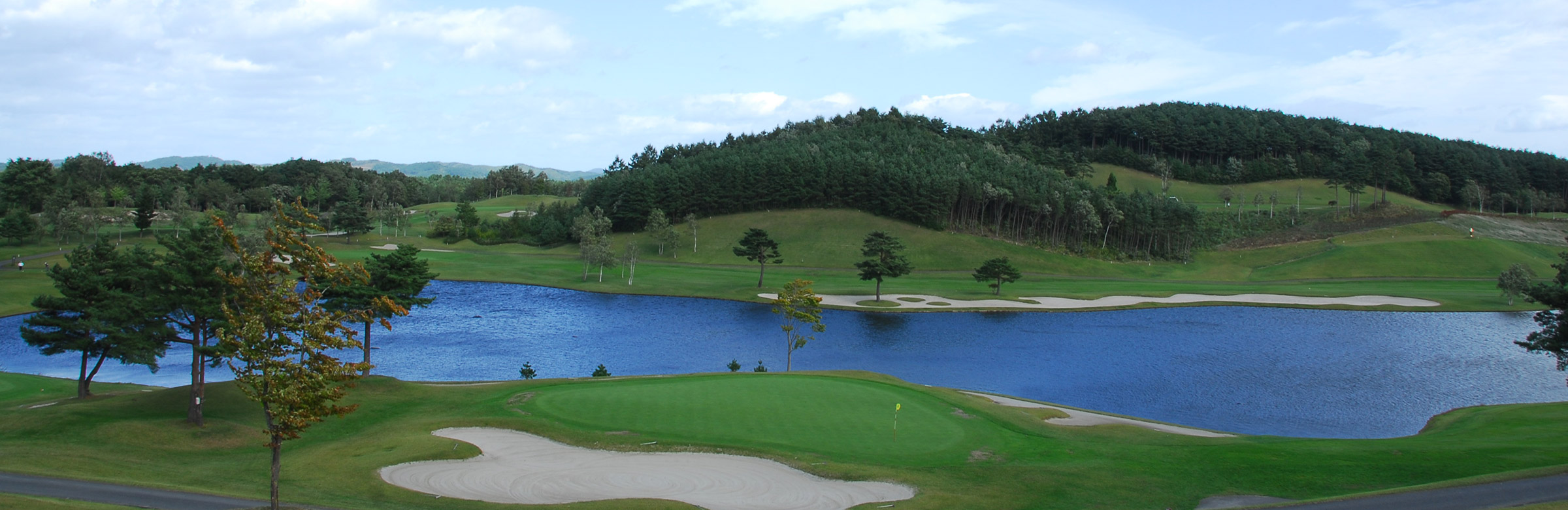 カートとゴルフコース